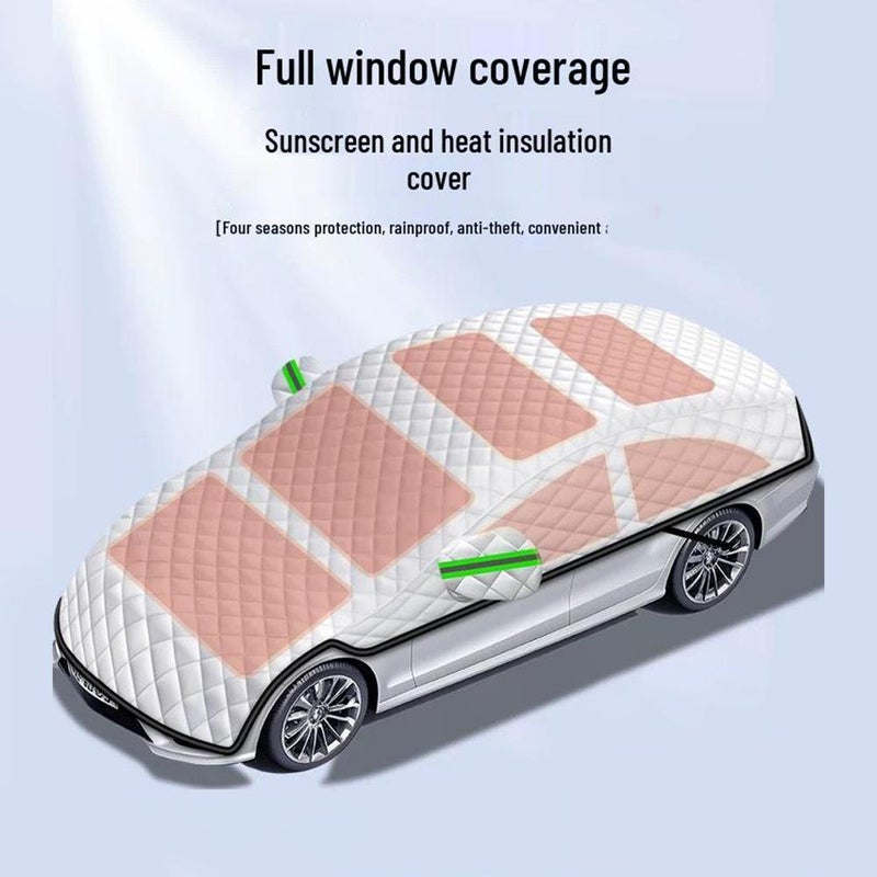 Car Heat Insulation Cover,Car Windshield Cover Used for Windproof Waterproof Windshield Cover for Ice and Snow, All-Season Versatility Universal Fit Suv/Truck/Sedan - Image 4